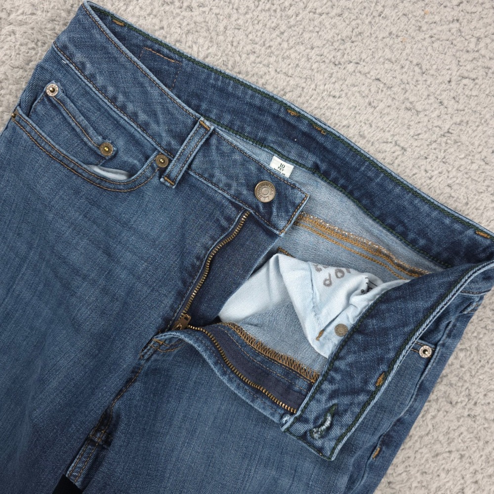 L.L.Bean BeanFlex Straight Leg Favorite‎ Fit Jeans Blue Womens 10P